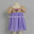 girl puff sleeve summer dress hand embroidery